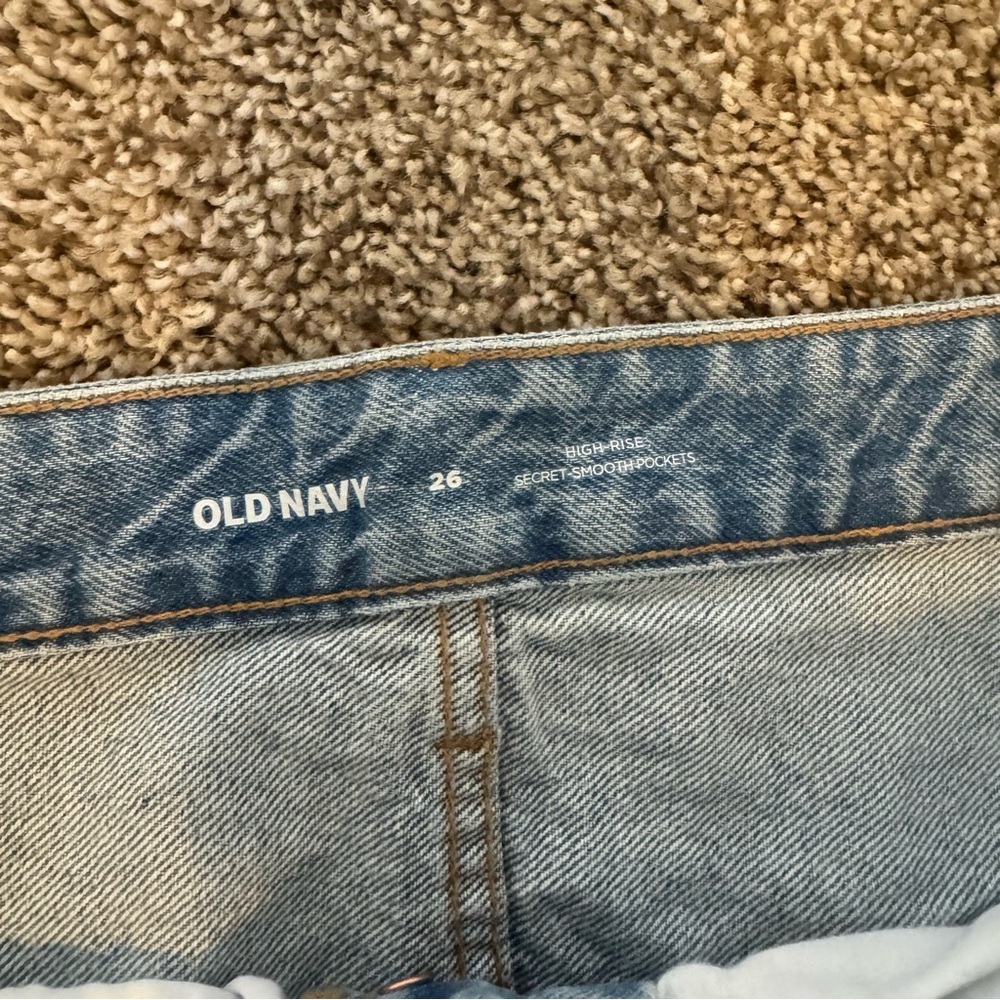 NWT Set Lot Of 2 Old Navy Denim Skirt Sz 26 High Rise Mini Secret Smooth Pockets - Picture 3 of 16